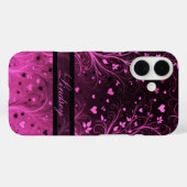 ロマンティック フローラル ハート柄 Case-Mate iPhoneケース (裏面 (横))