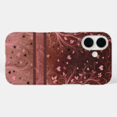 ロマンティック フローラル ハート柄 Case-Mate iPhoneケース (裏面 (横))