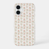 ロマンティック ブラック ボタニカル iPhone 16ケース (裏面)