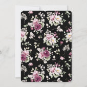 ロマンティック ブルーム フラワーズ 牡丹 セーブザデート (裏面)