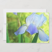 ロマンティック·ブルー·アイリス 招待状 (裏面)