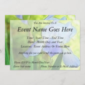 ロマンティック·ブルー·アイリス 招待状 (正面/裏面)