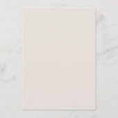 ロマンティック ブーケ メニュー カード (裏面)