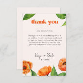 ロマンティック ボタニカル ラブ サンキューカード (正面/裏面)
