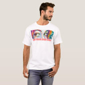 ロマンティック ポップアート アイズ Tシャツ (正面フル)
