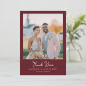 ロマンティック マロンの結婚式の写真 サンキューカード (スタンド正面)