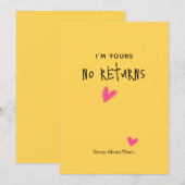 ロマンティック ミニマリスト シンプル バレンタインデー カード (正面/裏面)