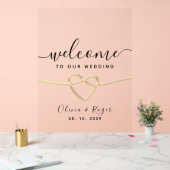 ロマンティック モダン ウェディング ウェルカム アクリルサイン (ウェディング)