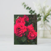 ロマンティック レッド ローズ ガーデン ロゼリー 出欠カード (スタンド正面)