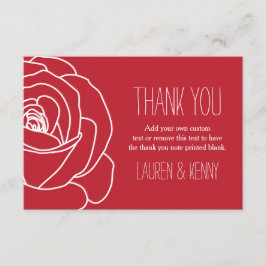 ロマンティック·レッド·ローズ、サンキューカード サンキューカード