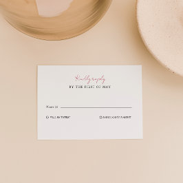 ロマンティック ローズ ウェディング レスポンス カード