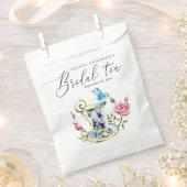 ロマンティック ローズ ティーパーティー | ブライダルシャワー フラワーズ フェイバーバッグ (クリップ留めされた状態)