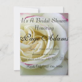 ロマンティック ローズ ブルームズ ブライダル シャワー 招待状