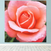 ロマンティック ローズ ボタニカル アート プリント (インサイチュ (ウッドフロア))