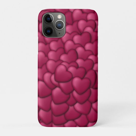 ロマンティック 3D 赤いハート柄-32322 Case-Mate iPhoneケース (裏)