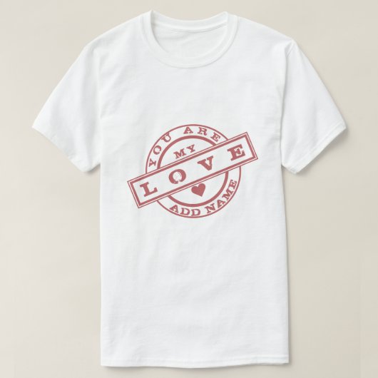 ロマンティックTシャツ 名前入り Tシャツ (デザイン正面)