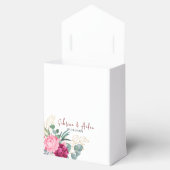 ロマントラブルガンディーレッド |赤面ピンクフローラ結婚ズ フェイバーボックス (オープン)