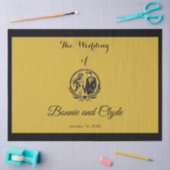 ロマンパーソナライズされたス結婚の20インチx 30インチ 薄葉紙 (クラフト)