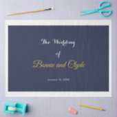 ロマンパーソナライズされたス結婚の20インチx 30インチ 薄葉紙 (クラフト)