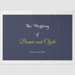 ロマンパーソナライズされたス結婚の20インチx 30インチ 薄葉紙