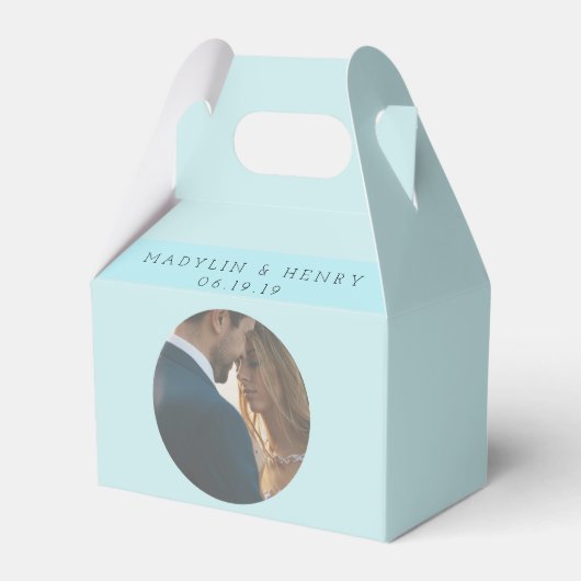 ロマンパーソナライズされたチアイランドパラダイスブルー フェイバーボックス (裏面サイド)