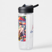 ロマンパーソナライズされたチックなアニメカップル ウォーターボトル (左面)