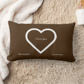 ロマンパーソナライズされたチバレンタインのラブレター ランバークッション (ブランケット)