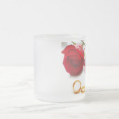 ロマンパーソナライズされたチマグ フロストグラスマグカップ (中央)