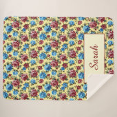 ロマンパーソナライズされたティックバラヴィンテージ シェルパブランケット (正面(横))