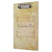 ロマンパーソナライズされたティックヴィンテージ クリップボード (左)