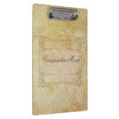 ロマンパーソナライズされたティックヴィンテージ クリップボード (右)