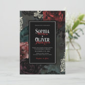 ロマンビクトリアンチックなゴシック結婚暗黒 招待状 (スタンド正面)