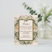 ロマンビクトリアンティックバラフランスの披露宴 招待状 (スタンド正面)