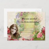 ロマンビクトリアンティパインタリーバラドアポストカード インビテーションポストカード (正面/裏面)