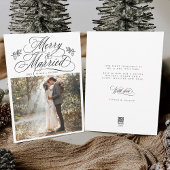 ロマンメリームと結婚した初めてのクリスマス写真 シーズンカード