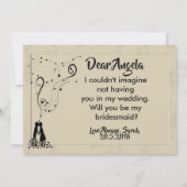 ロマンモダンエレガントスの花嫁 招待状 (裏面)