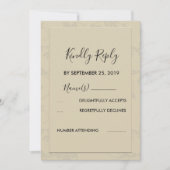 ロマンモダンエレガントスRSVP 招待状 (正面)