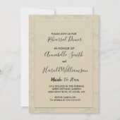 ロマンモダンエレガントチックなリハーサル 招待状 (正面)