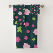 ロマンモダンカラフルチック花柄トレンディーB バスタオルセット (インサイチュ)