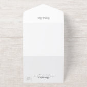 ロマンモダンク書結婚の オールインワン招待状 (外側)