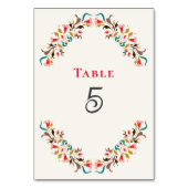 ロマンモダンスエレガントフローラ結婚リース テーブルナンバー (裏面)