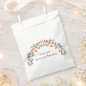 ロマンモダンスエレガントフローラ結婚リース フェイバーバッグ (クリップ留めされた状態)