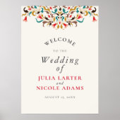 ロマンモダンスエレガントフローラ結婚リース ポスター (正面)