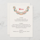 ロマンモダンスエレガントフローラ結婚リース メニュー (正面/裏面)