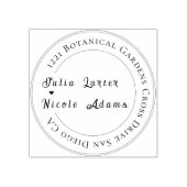 ロマンモダンスエレガントフローラ結婚リース ラバースタンプ (インプリント)