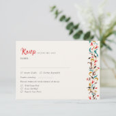 ロマンモダンスエレガントフローラ結婚リース 出欠カード (スタンド正面)