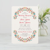 ロマンモダンスエレガントフローラ結婚披露宴 招待状 (スタンド正面)