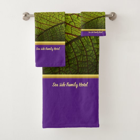 ロマンモダンチックな金ゴールド箔 バスタオルセット (インサイチュ)