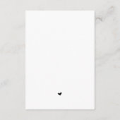 ロマンモダンチック，黒脚結婚本，夕食会社 エンクロージャーカード (裏面)