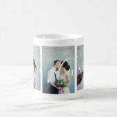 ロマンモダンチック | Love常に3枚の写真のスクリプトを作成 コーヒーマグカップ (中央)